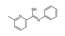 6-methyl-N-phenylpyridine-2-carbothioamide结构式