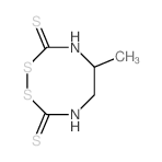 5-methyl-1,2,4,7-dithiadiazocane-3,8-dithione结构式