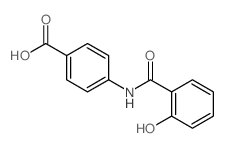 Benzoic acid,4-[(2-hydroxybenzoyl)amino]- Structure