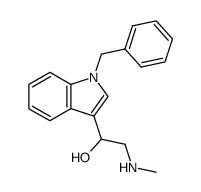 1-(1-benzyl-indol-3-yl)-2-methylamino-ethanol结构式