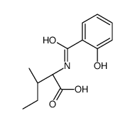 (2S,3S)-2-[(2-hydroxybenzoyl)amino]-3-methylpentanoic acid结构式