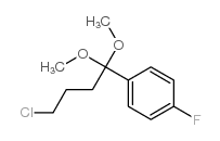 1-(4-Fluorophenyl)-1,1-dimethoxy-4-chlorobutane Structure