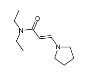 N,N-diethyl-3-pyrrolidin-1-ylprop-2-enamide Structure