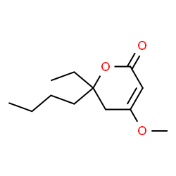 2H-Pyran-2-one,6-butyl-6-ethyl-5,6-dihydro-4-methoxy-(9CI) structure