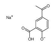 sodium,5-acetyl-2-hydroxybenzoate Structure