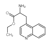 4-Quinolinepropanoicacid,alpha-amino-,ethylester(9CI)结构式