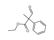 2-Phenyl-2-(ethoxycarbonyl)propionaldehyde结构式