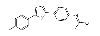 N-[4-[5-(4-methylphenyl)thiophen-2-yl]phenyl]acetamide Structure