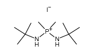 Bis(tert-butylamino)dimethylphosphonium-jodid结构式