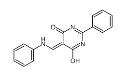 5-(anilinomethylidene)-2-phenyl-1H-pyrimidine-4,6-dione Structure