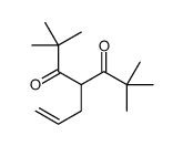 2,2,6,6-tetramethyl-4-prop-2-enylheptane-3,5-dione结构式