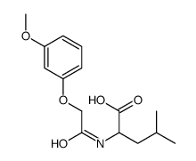 2-[[2-(3-methoxyphenoxy)acetyl]amino]-4-methylpentanoic acid Structure