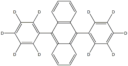 9,10-Di[(2,3,4,5,6-2H5)phenyl]anthracene structure