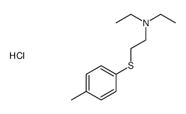 diethyl-[2-(4-methylphenyl)sulfanylethyl]azanium,chloride结构式