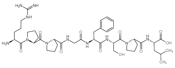 (Des-Arg9,Leu8)-Bradykinin structure