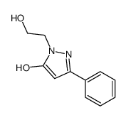 2-(2-HYDROXY-ETHYL)-5-PHENYL-2H-PYRAZOL-3-OL Structure