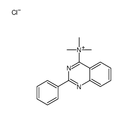 trimethyl-(2-phenylquinazolin-4-yl)azanium,chloride Structure