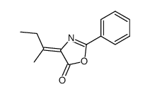 Z-2-phenyl-4-sec-butylidene-5-oxazolone结构式