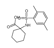 1-([(2,5-DIMETHYLPHENYL)SULFONYL]AMINO)CYCLOHEXANECARBOXYLIC ACID Structure