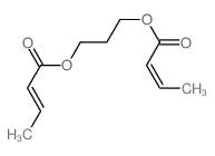 3-[(Z)-but-2-enoyl]oxypropyl (Z)-but-2-enoate Structure