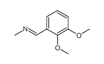 (2,3-dimethoxy-benzylidene)-methyl-amine结构式