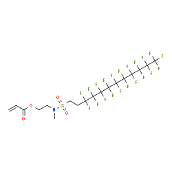 2-[[(3,3,4,4,5,5,6,6,7,7,8,8,9,9,10,10,11,11,12,12,12-henicosafluorododecyl)sulphonyl]methylamino]ethyl acrylate picture