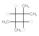 1,1,3,3-tetrachloro-2,2,4,4-tetramethyl-cyclobutane structure