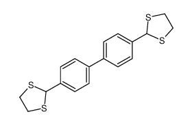 2-[4-[4-(1,3-dithiolan-2-yl)phenyl]phenyl]-1,3-dithiolane Structure