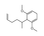 6-hex-5-en-2-yl-1,5-dimethoxycyclohexa-1,4-diene结构式