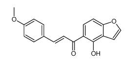 (E)-1-(4-hydroxybenzofuran-5-yl)-3-(4-methoxyphenyl)prop-2-en-1-one Structure