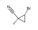 trans-1-bromo-2-methyl-2-cyanocyclopropane结构式