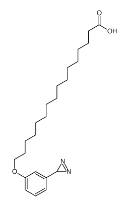 omega-(3-diazirinophenoxy)hexadecanoic acid结构式