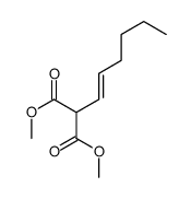 dimethyl 2-hex-1-enylpropanedioate Structure