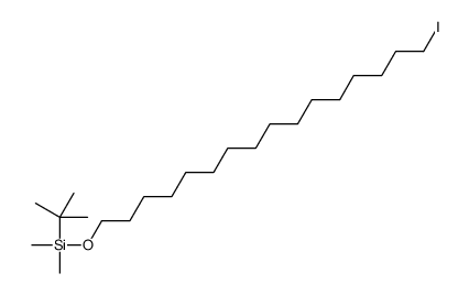 tert-butyl-(16-iodohexadecoxy)-dimethylsilane结构式