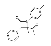 4-acetyl-4-methyl-1-(4-methylphenyl)-3-phenylazetidin-2-one Structure