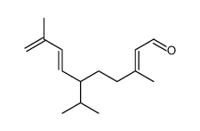 3,9-dimethyl-6-propan-2-yldeca-2,7,9-trienal结构式