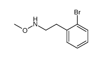 N-methoxy-N-(2-(o-bromophenyl)ethyl)amine结构式