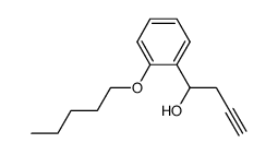 1-(2-pentyloxyphenyl)-but-3-yn-1-ol Structure