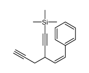 trimethyl-[3-(2-phenylethenyl)hexa-1,5-diynyl]silane Structure