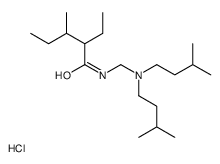 N-[[bis(3-methylbutyl)amino]methyl]-2-ethyl-3-methylpentanamide,hydrochloride Structure