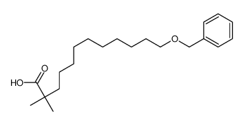 2,2-dimethyl-12-phenylmethoxydodecanoic acid Structure