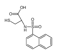 (2R)-2-(naphthalen-1-ylsulfonylamino)-3-sulfanylpropanoic acid Structure