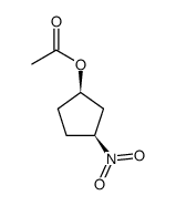 (1R,3S)-3-nitrocyclopentyl acetate结构式