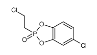 5-chloro-2-(2-chloroethyl)-1,3,2λ5-benzodioxaphosphole 2-oxide结构式