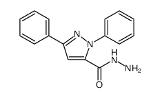 1H-Pyrazole-5-carboxylic acid, 1,3-diphenyl-, hydrazide Structure