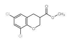 6,8-DICHLORO-CHROMAN-3-CARBOXYLIC ACID METHYL ESTER Structure