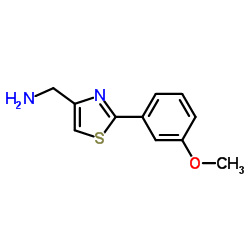 C-[2-(3-METHOXY-PHENYL)-THIAZOL-4-YL]-METHYLAMINE Structure