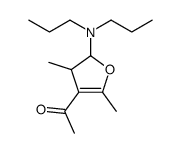 1-[2-(dipropylamino)-3,5-dimethyl-2,3-dihydrofuran-4-yl]ethanone Structure