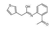 N-(2-acetylphenyl)-2-thiophen-3-ylacetamide Structure