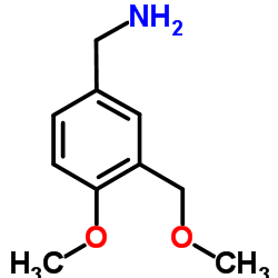 1-[4-Methoxy-3-(methoxymethyl)phenyl]methanamine Structure